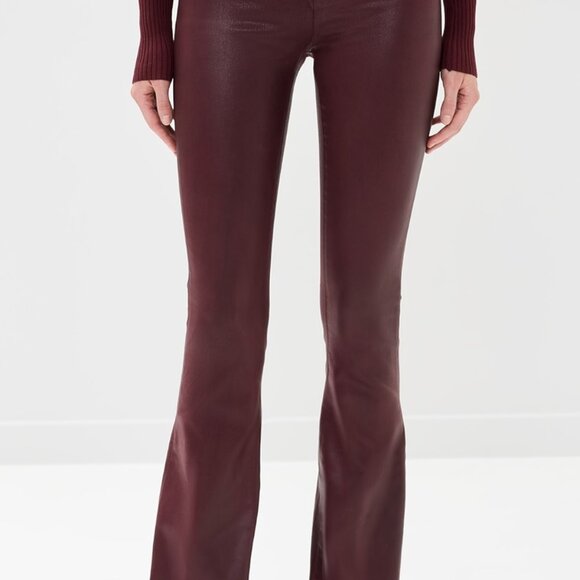 L'Agence Marty Flare Jeans (dark wine coated) - Picture 6 of 7